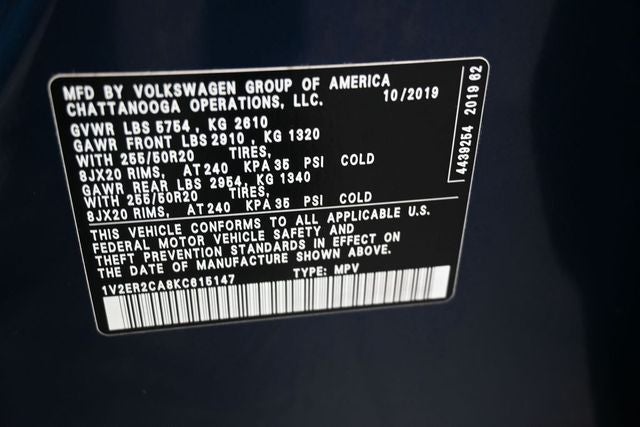 2019 Volkswagen Atlas SEL