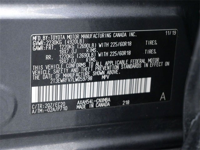 2020 Toyota RAV4 Hybrid XSE