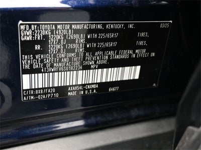 2025 Toyota RAV4 Hybrid XLE