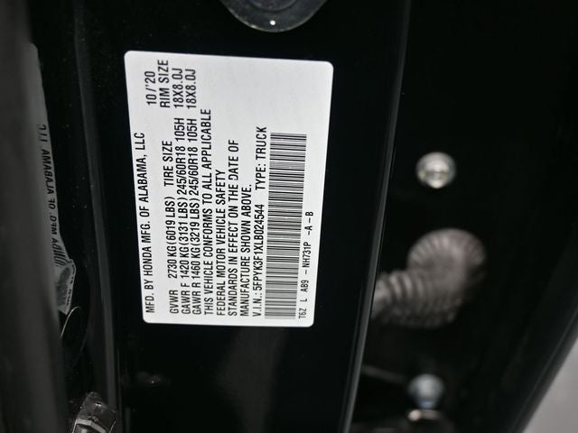 2020 Honda Ridgeline Sport