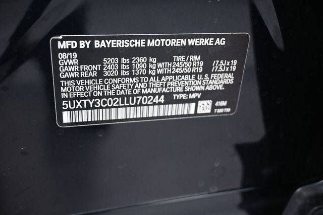 2020 BMW X3 sDrive30i