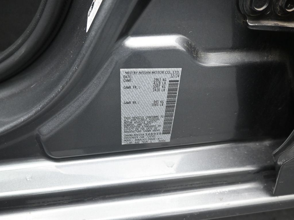 2025 Nissan Altima 2.5 SV