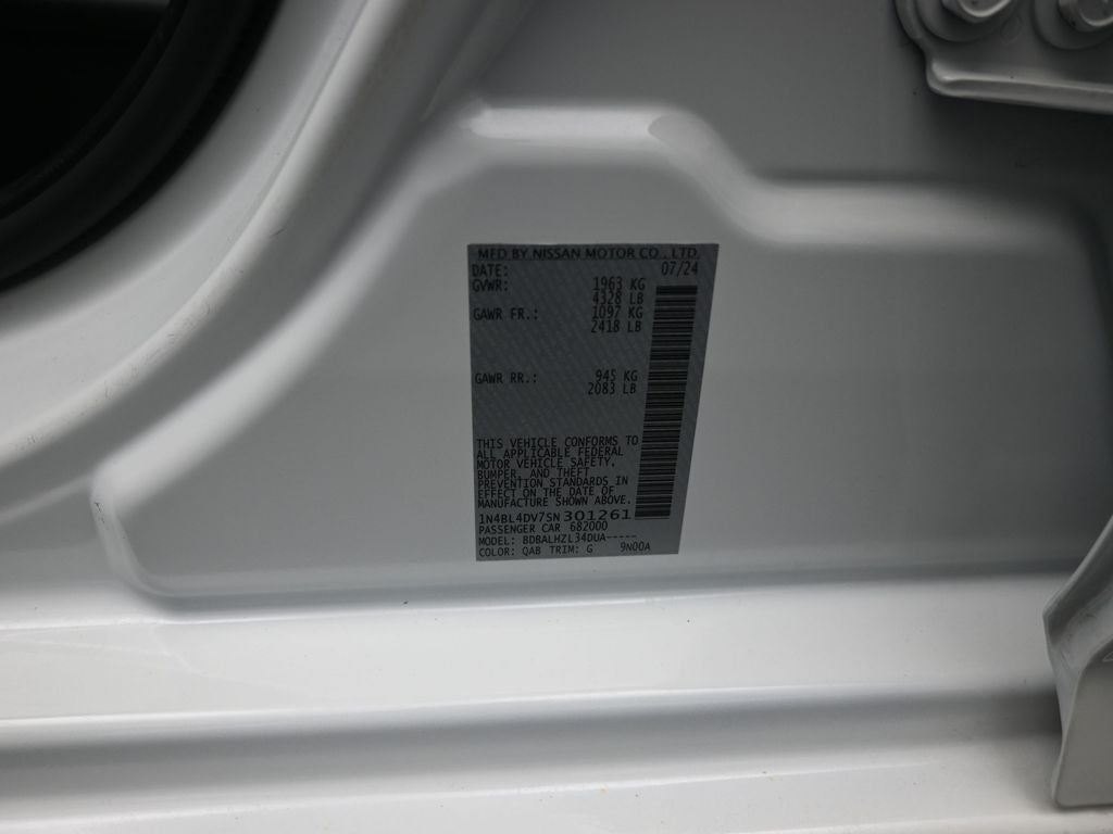 2025 Nissan Altima 2.5 SV