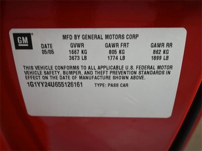 2005 Chevrolet Corvette Base