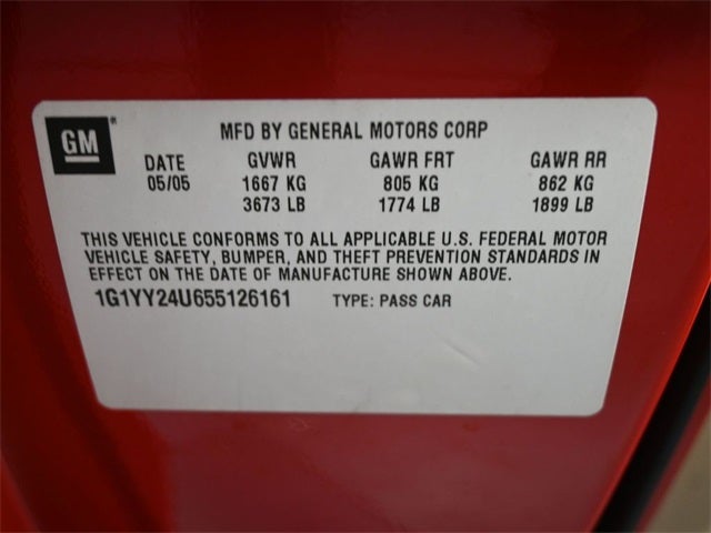 2005 Chevrolet Corvette Base