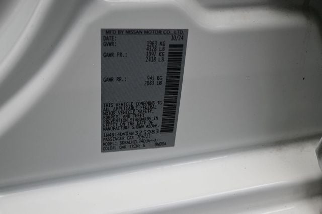 2025 Nissan Altima 2.5 SV