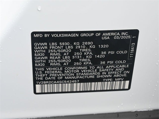 2025 Volkswagen Atlas 2.0T SEL