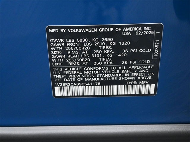 2025 Volkswagen Atlas 2.0T SEL