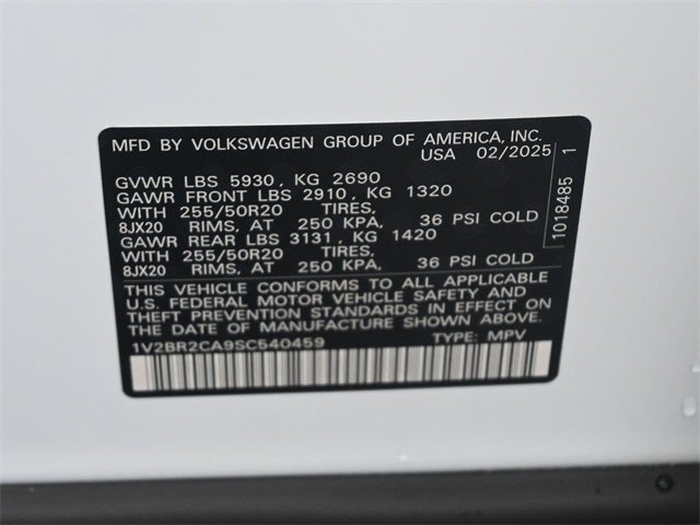 2025 Volkswagen Atlas 2.0T SEL