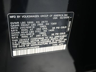 2026 Volkswagen Atlas 2.0T Peak Edition