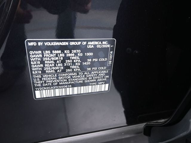 2026 Volkswagen Atlas 2.0T Peak Edition