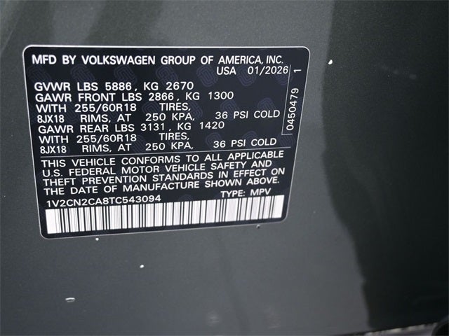 2026 Volkswagen Atlas 2.0T Peak Edition