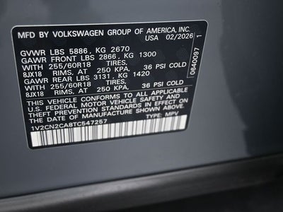 2026 Volkswagen Atlas 2.0T Peak Edition