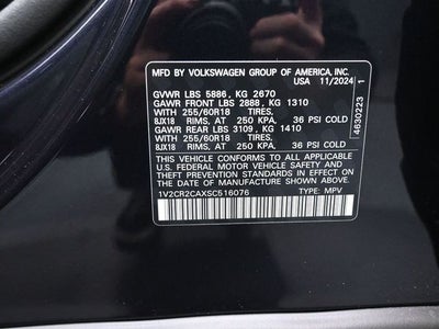 2025 Volkswagen Atlas 2.0T Peak Edition