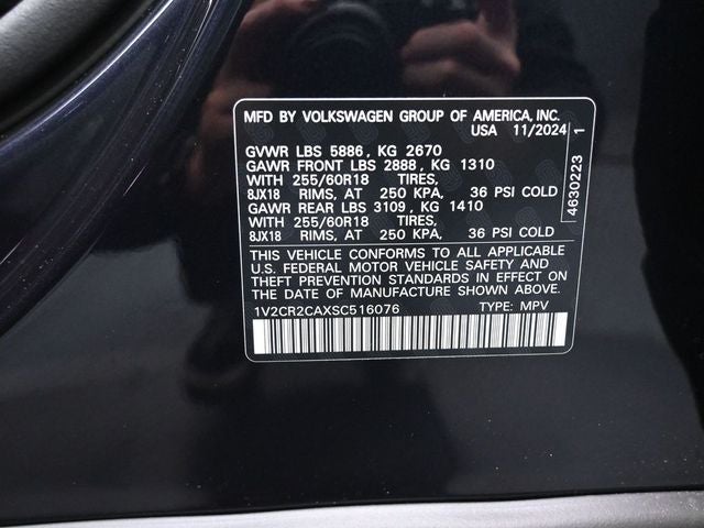 2025 Volkswagen Atlas 2.0T Peak Edition