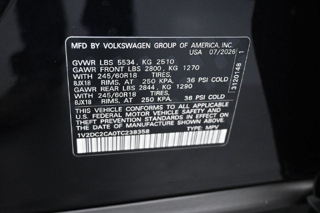 2026 Volkswagen Atlas Cross Sport SE
