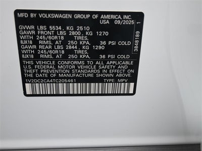 2026 Volkswagen Atlas Cross Sport 2.0T SE