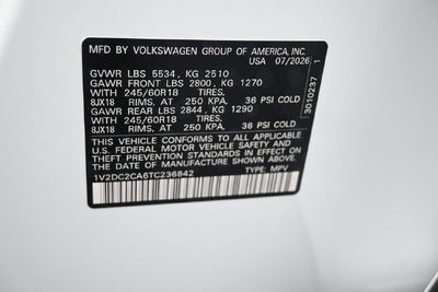 2026 Volkswagen Atlas Cross Sport SE