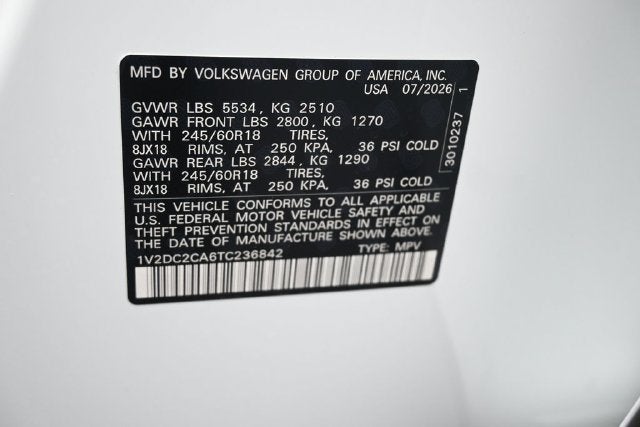 2026 Volkswagen Atlas Cross Sport SE