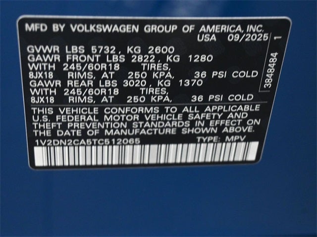 2026 Volkswagen Atlas 2.0T SE