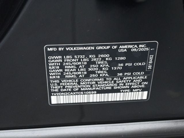 2026 Volkswagen Atlas 2.0T SE