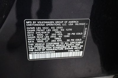 2022 Volkswagen Atlas 2.0T SE