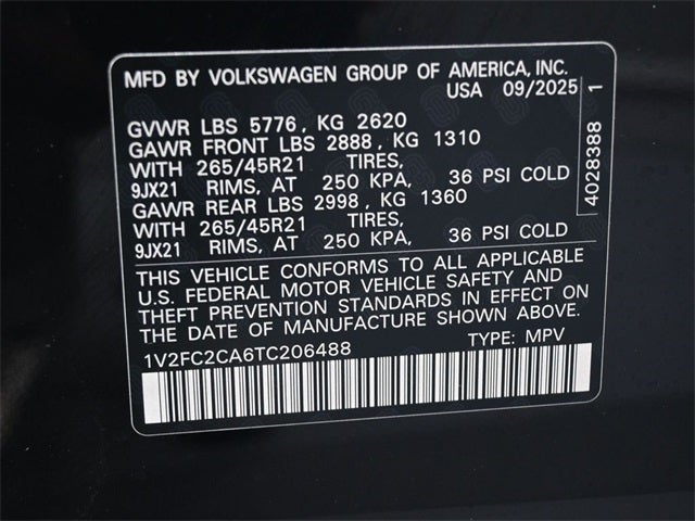 2026 Volkswagen Atlas Cross Sport 2.0T SEL Premium R-Line