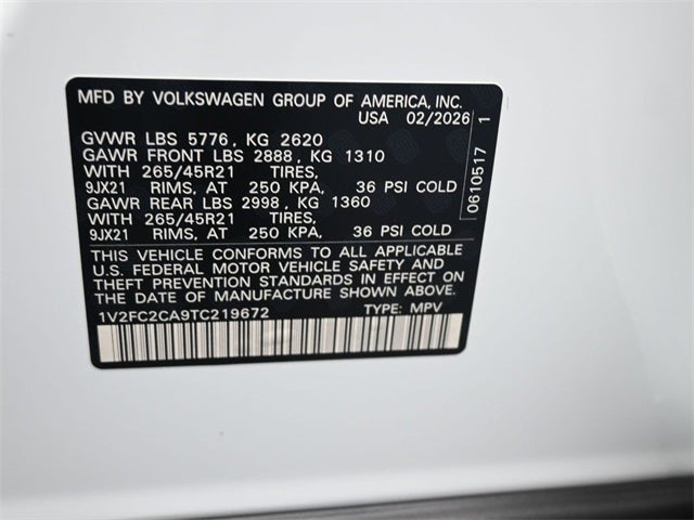 2026 Volkswagen Atlas Cross Sport 2.0T SEL Premium R-Line