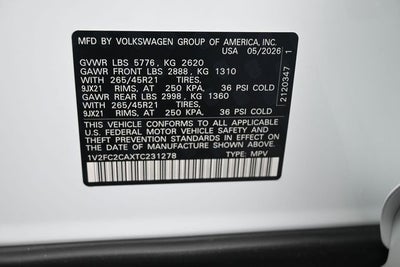 2026 Volkswagen Atlas Cross Sport 2.0T SEL Premium R-Line