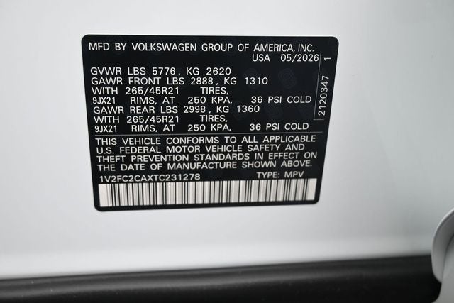 2026 Volkswagen Atlas Cross Sport 2.0T SEL Premium R-Line