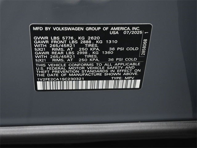 2025 Volkswagen Atlas Cross Sport 2.0T SEL Premium R-Line