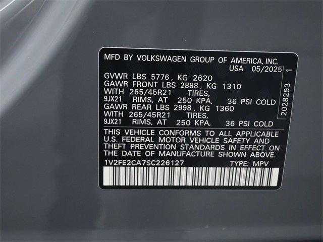 2025 Volkswagen Atlas Cross Sport 2.0T SEL Premium R-Line