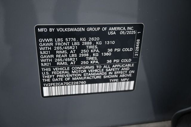 2025 Volkswagen Atlas Cross Sport 2.0T SEL Premium R-Line