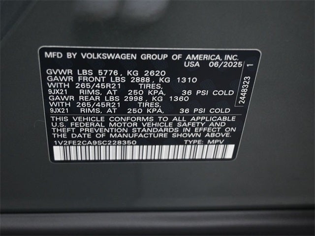 2025 Volkswagen Atlas Cross Sport 2.0T SEL Premium R-Line