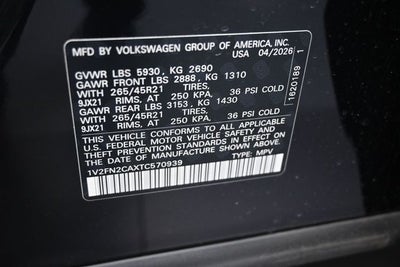 2026 Volkswagen Atlas 2.0T SEL Premium R-Line