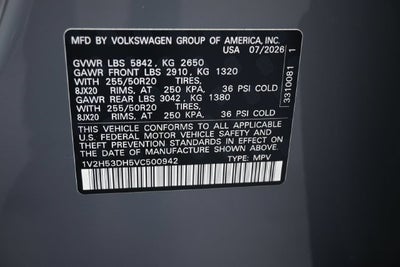 2027 Volkswagen Atlas SE w/Technology