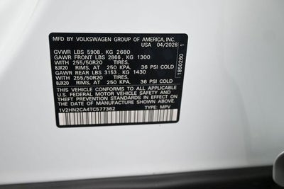 2026 Volkswagen Atlas 2.0T SE w/Technology