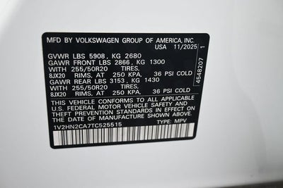 2026 Volkswagen Atlas 2.0T SE w/Technology