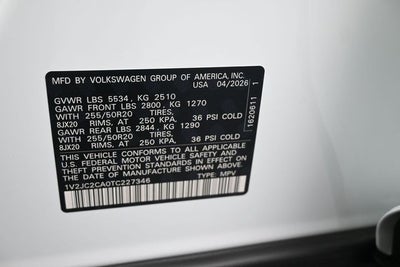 2026 Volkswagen Atlas Cross Sport 2.0T SE w/Technology