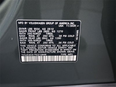 2026 Volkswagen Atlas Cross Sport 2.0T SE w/Technology