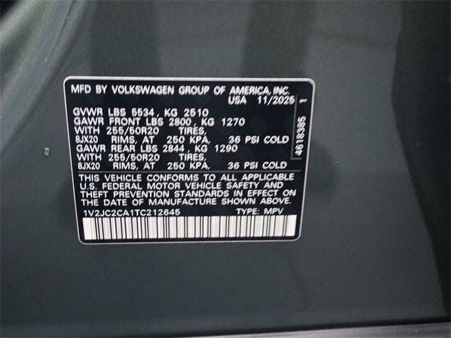 2026 Volkswagen Atlas Cross Sport 2.0T SE w/Technology