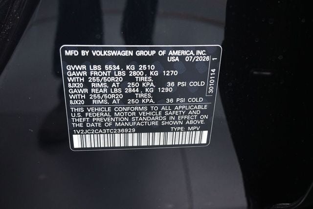 2026 Volkswagen Atlas Cross Sport SE w/Technology