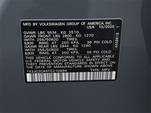 2026 Volkswagen Atlas Cross Sport 2.0T SE w/Technology