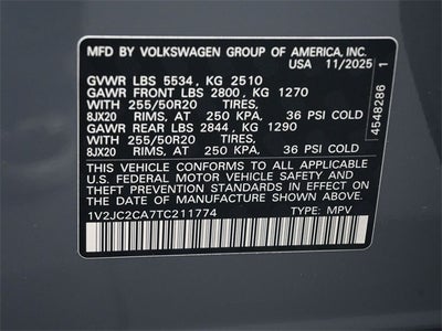 2026 Volkswagen Atlas Cross Sport 2.0T SE w/Technology