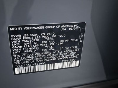 2026 Volkswagen Atlas Cross Sport 2.0T SE w/Technology