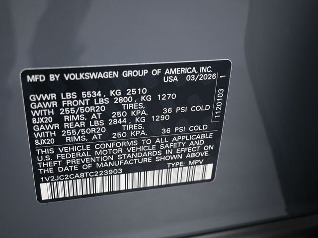 2026 Volkswagen Atlas Cross Sport 2.0T SE w/Technology
