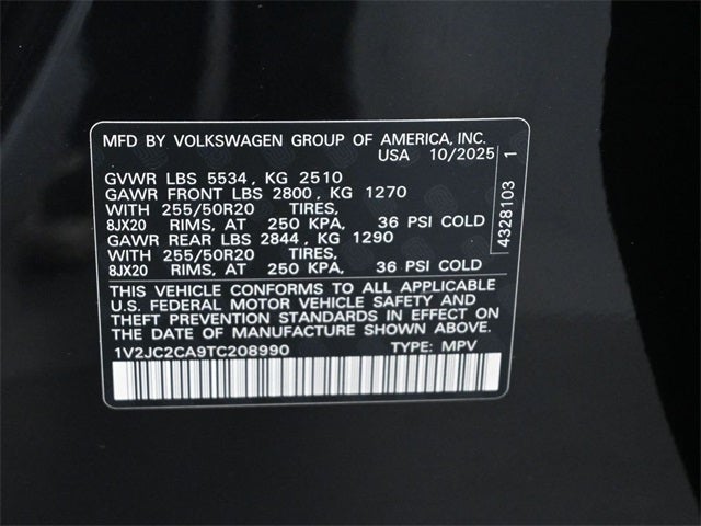 2026 Volkswagen Atlas Cross Sport 2.0T SE w/Technology