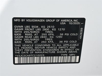 2026 Volkswagen Atlas Cross Sport 2.0T SE w/Technology