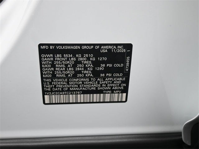 2026 Volkswagen Atlas Cross Sport 2.0T SE w/Technology