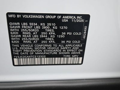 2026 Volkswagen Atlas Cross Sport 2.0T SE w/Technology